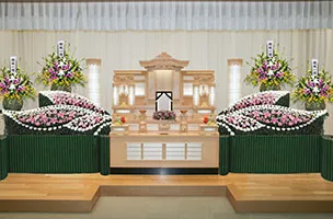 茨木市営葬儀の祭壇例