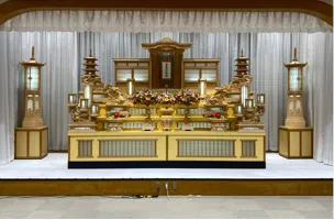 茨木市立斎場の市営葬儀プラン 祭壇例